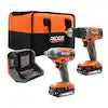 18V Cordless 2-Tool Combo Kit with Drill/Driver, Impact Driver, (2) 2.0 Ah Batteries, and Charger