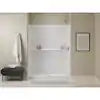Guard+ 60 x 34 Alcove Shower Pan Base with Center Drain in White