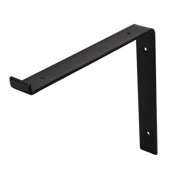 Crates & Pallet 8 in. Forged Steel Shelf Bracket in Black