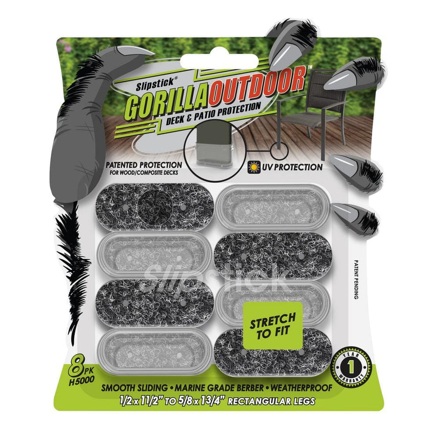 Gorilla Outdoor Clear Sleeve Rectangular Small Floor Protection Pads (8-Pack)