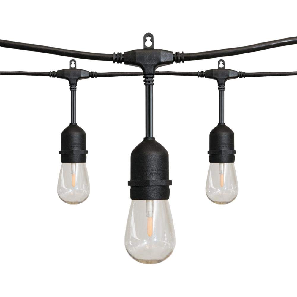 Hampton Bay 24 ft 12-Light LED S14 Edison Filament String Lights with