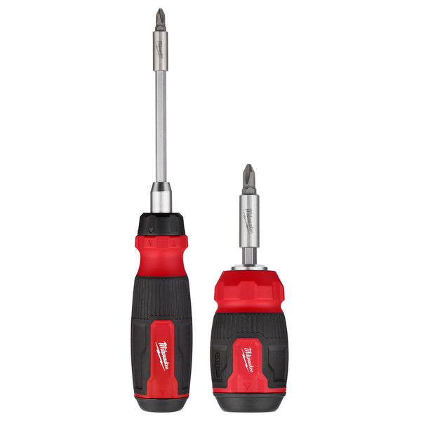 Milwaukee 14-in-1 Ratcheting Multi-Bit Screwdriver and 8-in-1 Compact Set