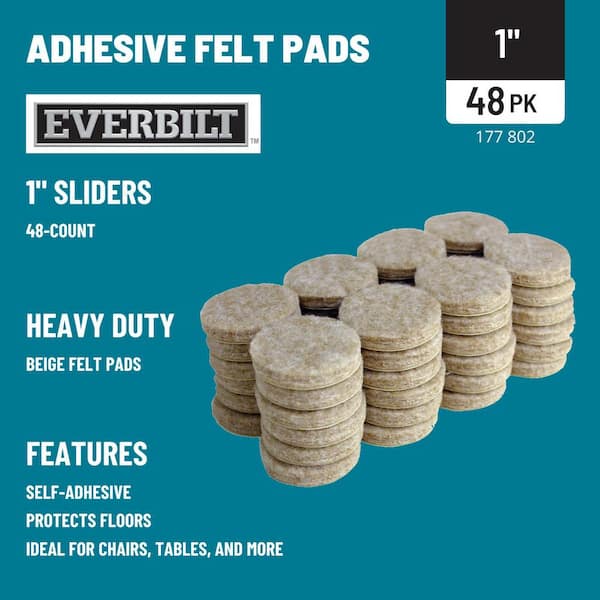 49972 "FELT PAD 1"" BEIGE 48PK"