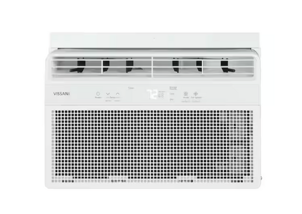Vissani 6,000 BTU 115-Volt Window Air Conditioner for 250 sq. ft. Rooms with Remote in White