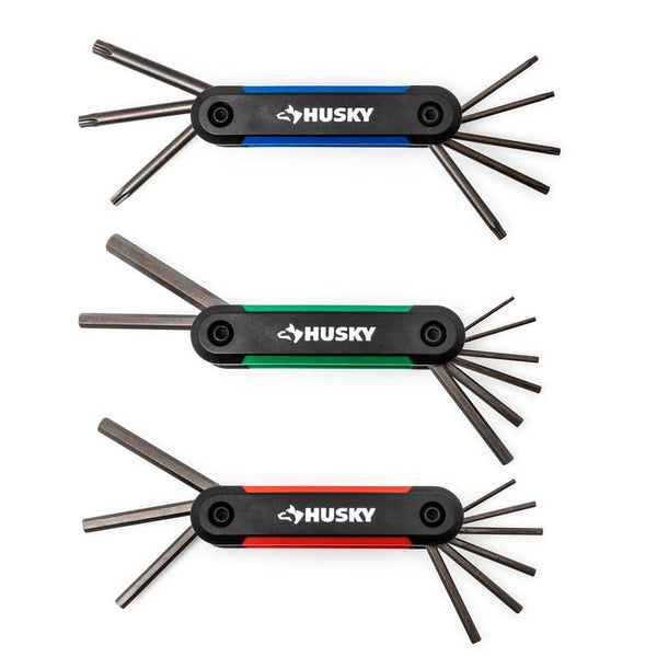 Husky 17-Piece SAE/Metric Folding Hex Key Set