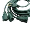 HDX 40 ft. 16/3 Multi-Directional Outdoor Extension Cord, Green