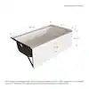 Honolulu 46 in. x 27 in. Alcove Soaking Bathtub with Left Drain in White