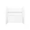 NexTile 60 in. W x 30 in. D x 60 in. H Four-Piece Direct-to-Stud Composite Alcove Tub Surround in White